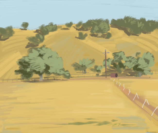 Santa Ynez plain air Hills